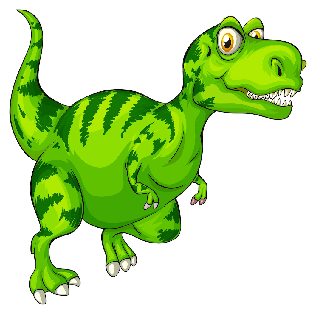 Крутой мультяшный динозавр