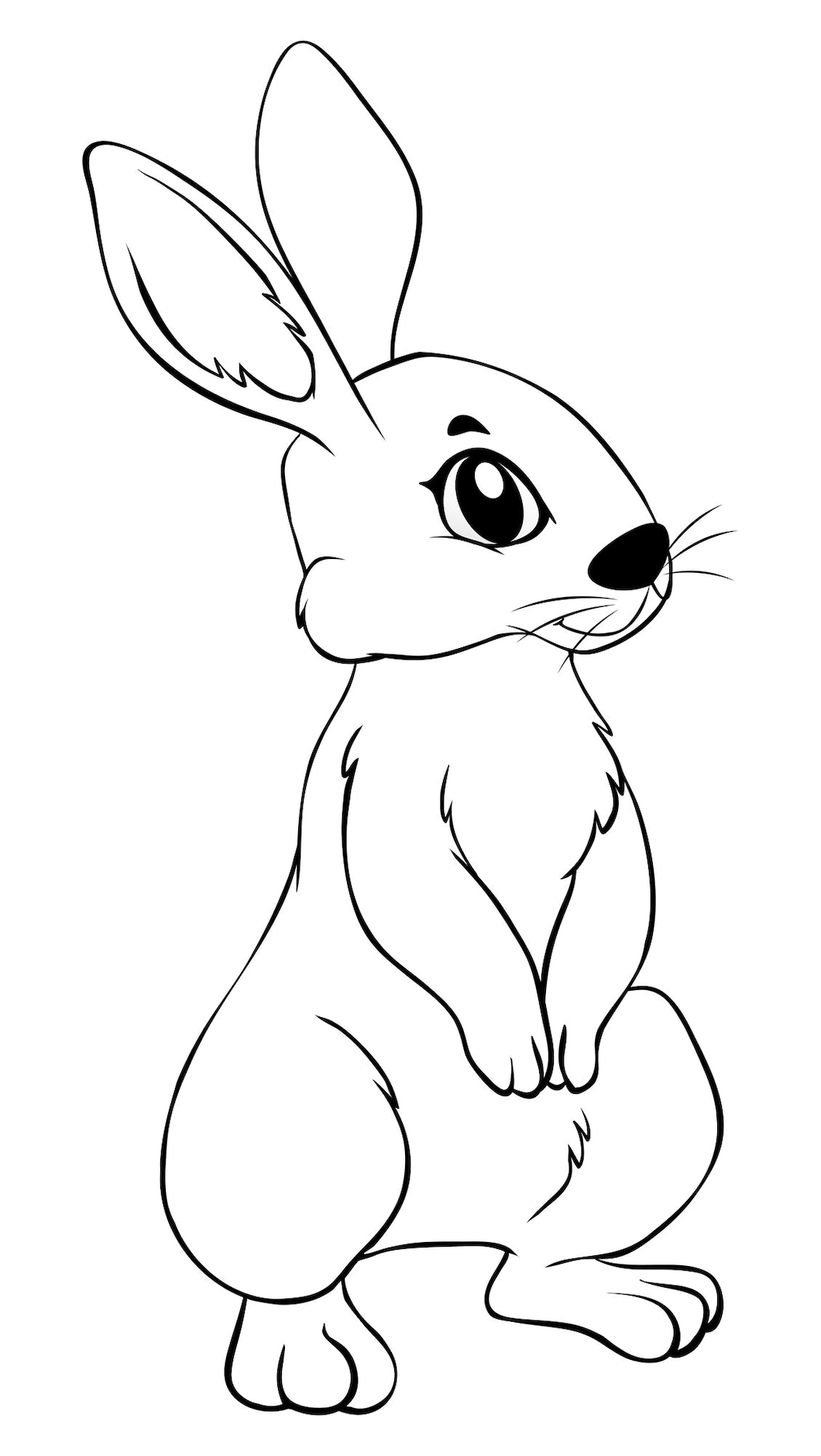 Зайчик рисунок