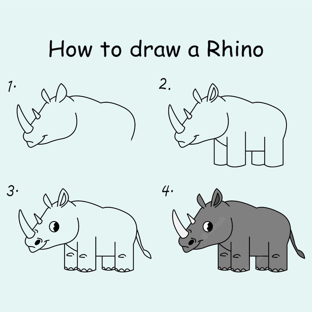 Рисунки животных для срисовки легкие